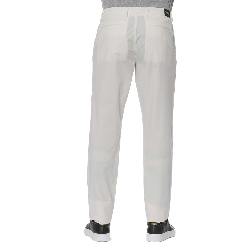 Trussardi Jeans Pantalone Uomo Cotone Bianco