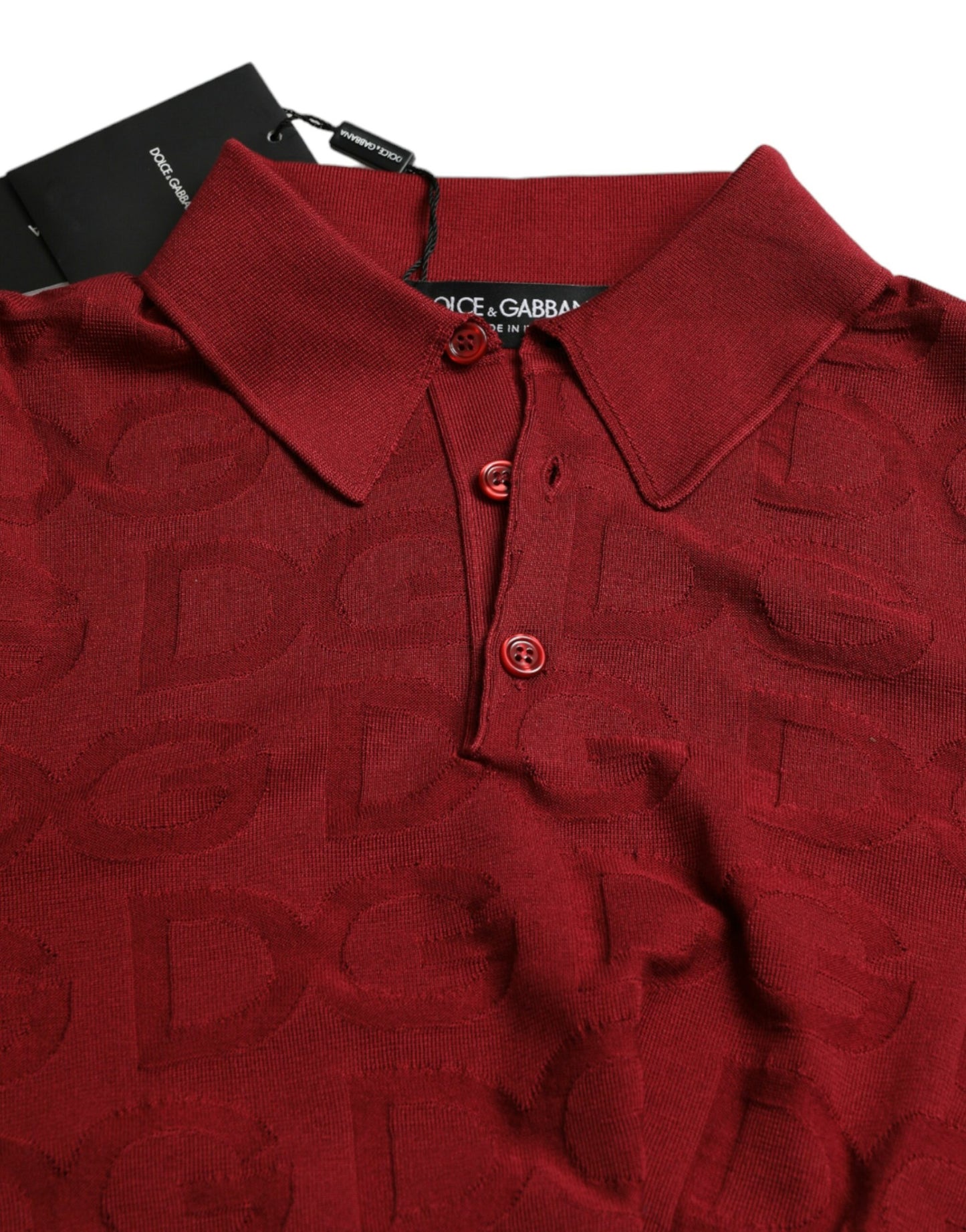 Dolce & Gabbana Silk Maroon Polo T-Shirt - L'eleganza incontra la comodità