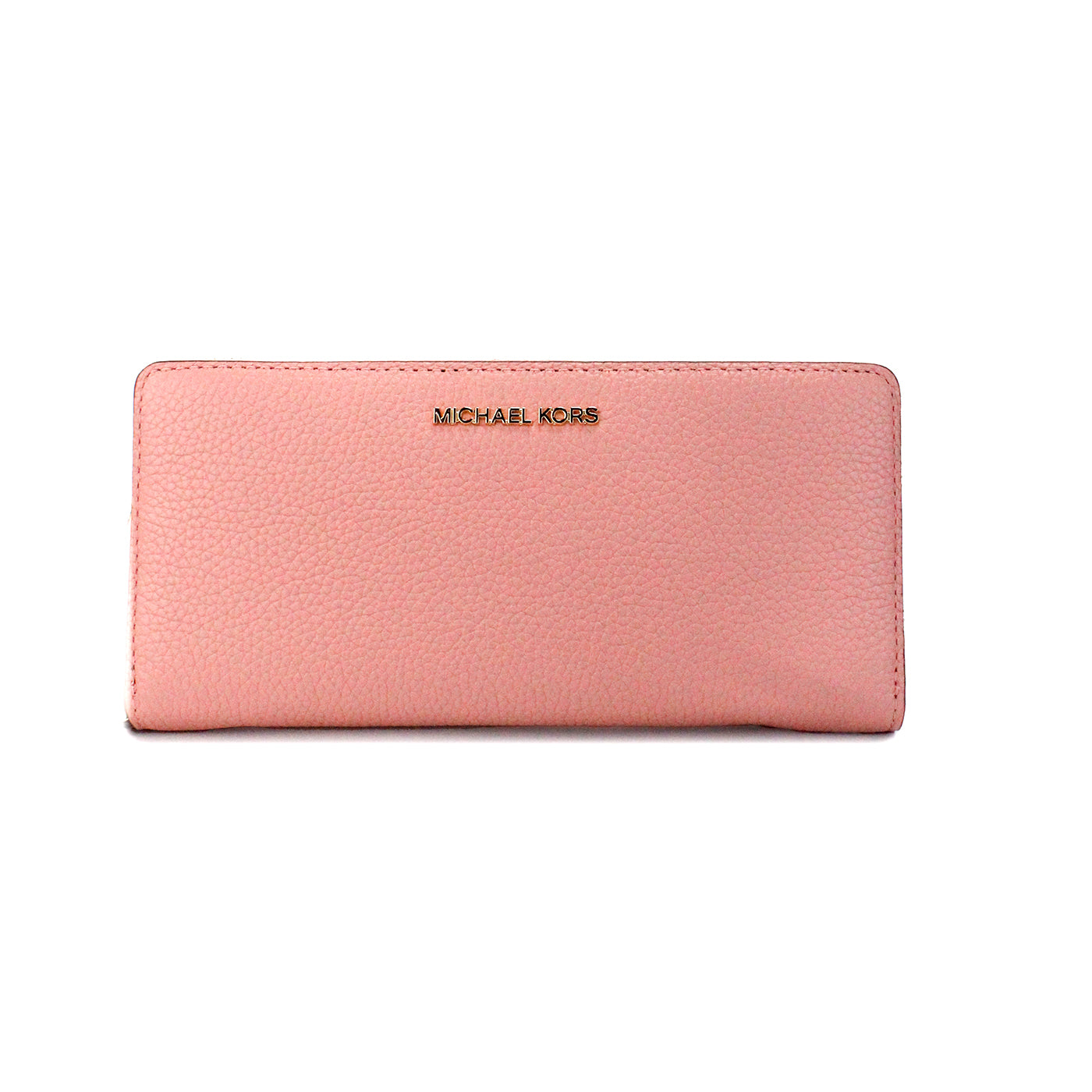 Portafoglio da polso continentale grande in pelle primula di Michael Kors Jet Set Travel