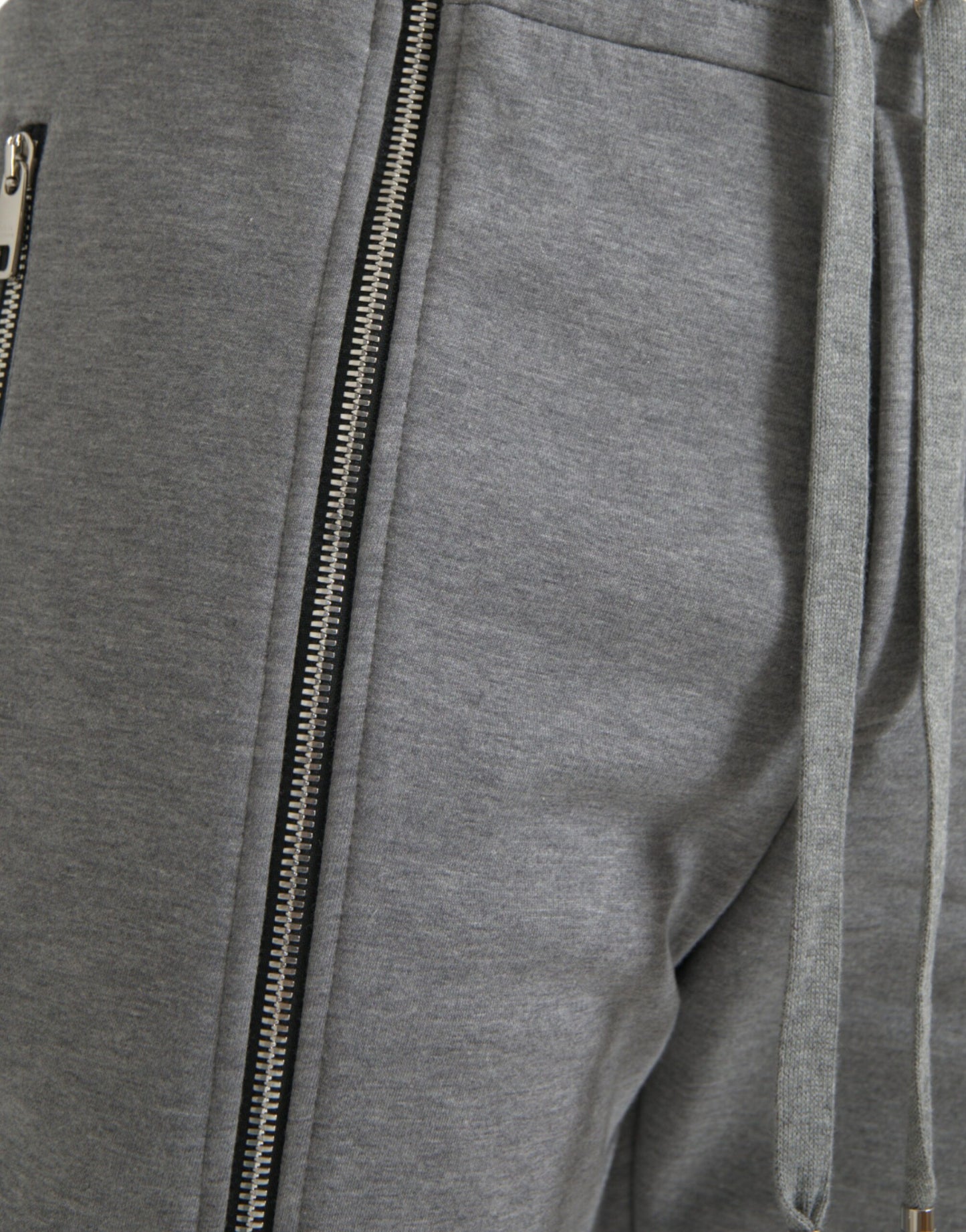 Серые хлопковые спортивные брюки Dolce & Gabbana Jogger скинни