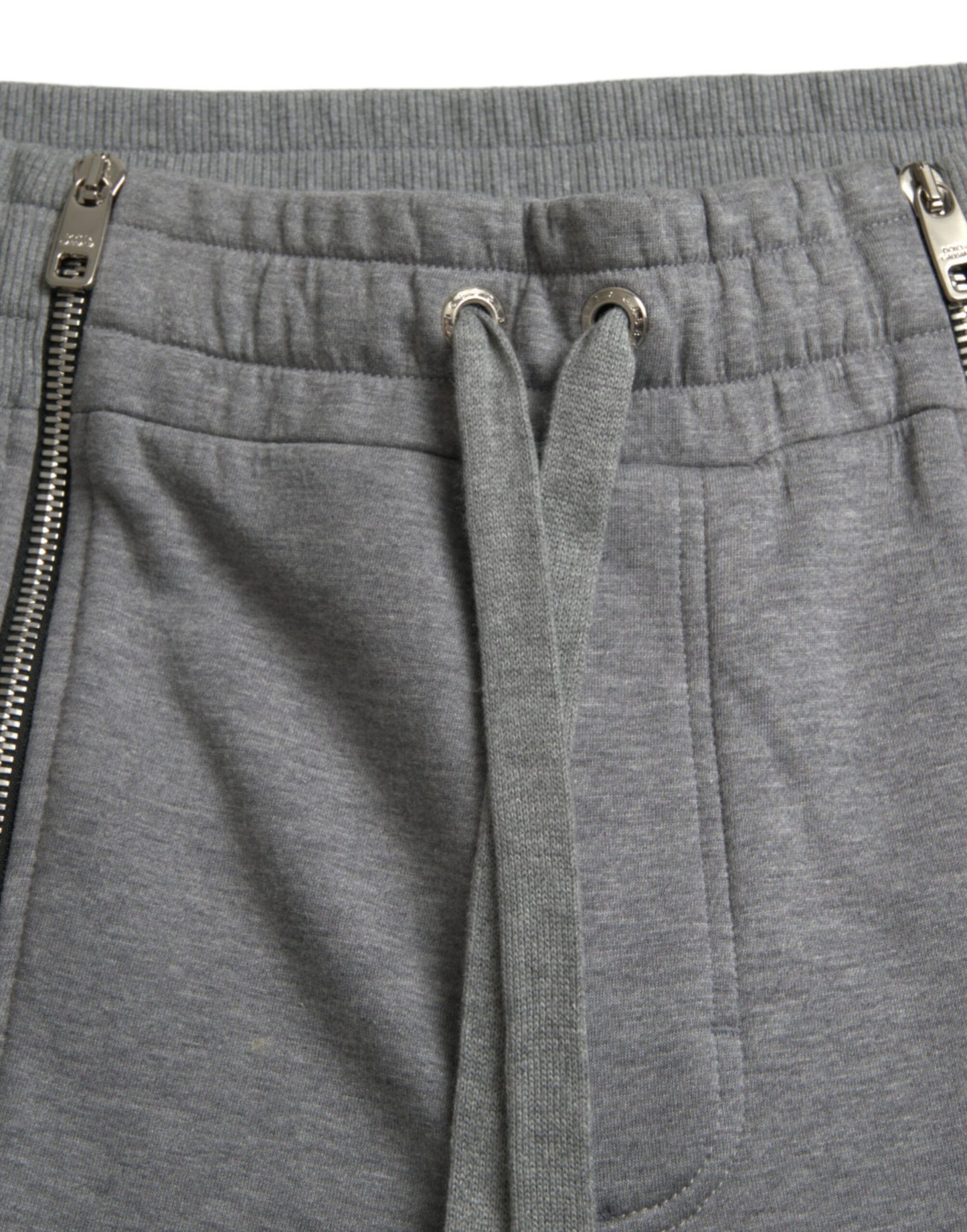 Серые хлопковые спортивные брюки Dolce & Gabbana Jogger скинни