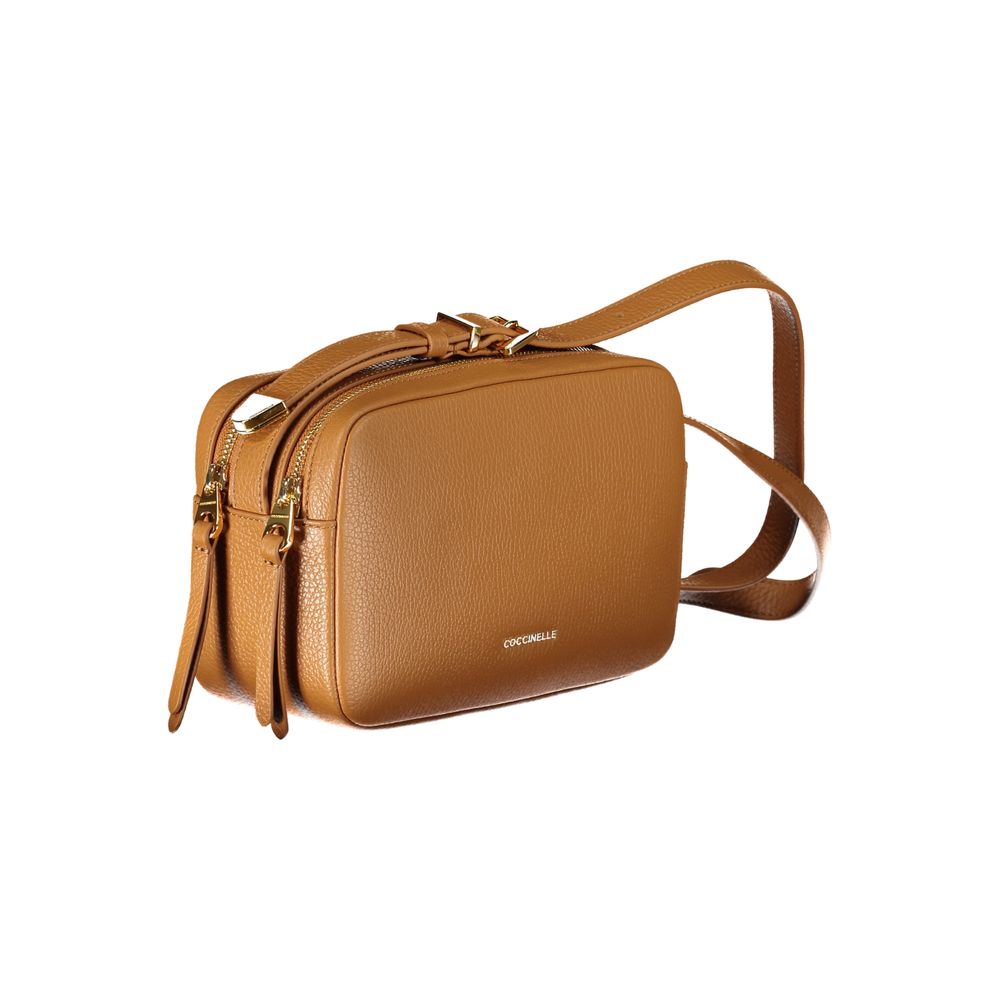 Borsa a mano Coccinelle in pelle marrone