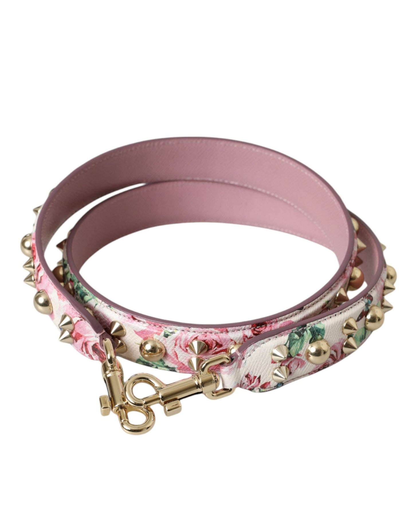 Dolce & Gabbana Borsa a tracolla con accessorio floreale rosa