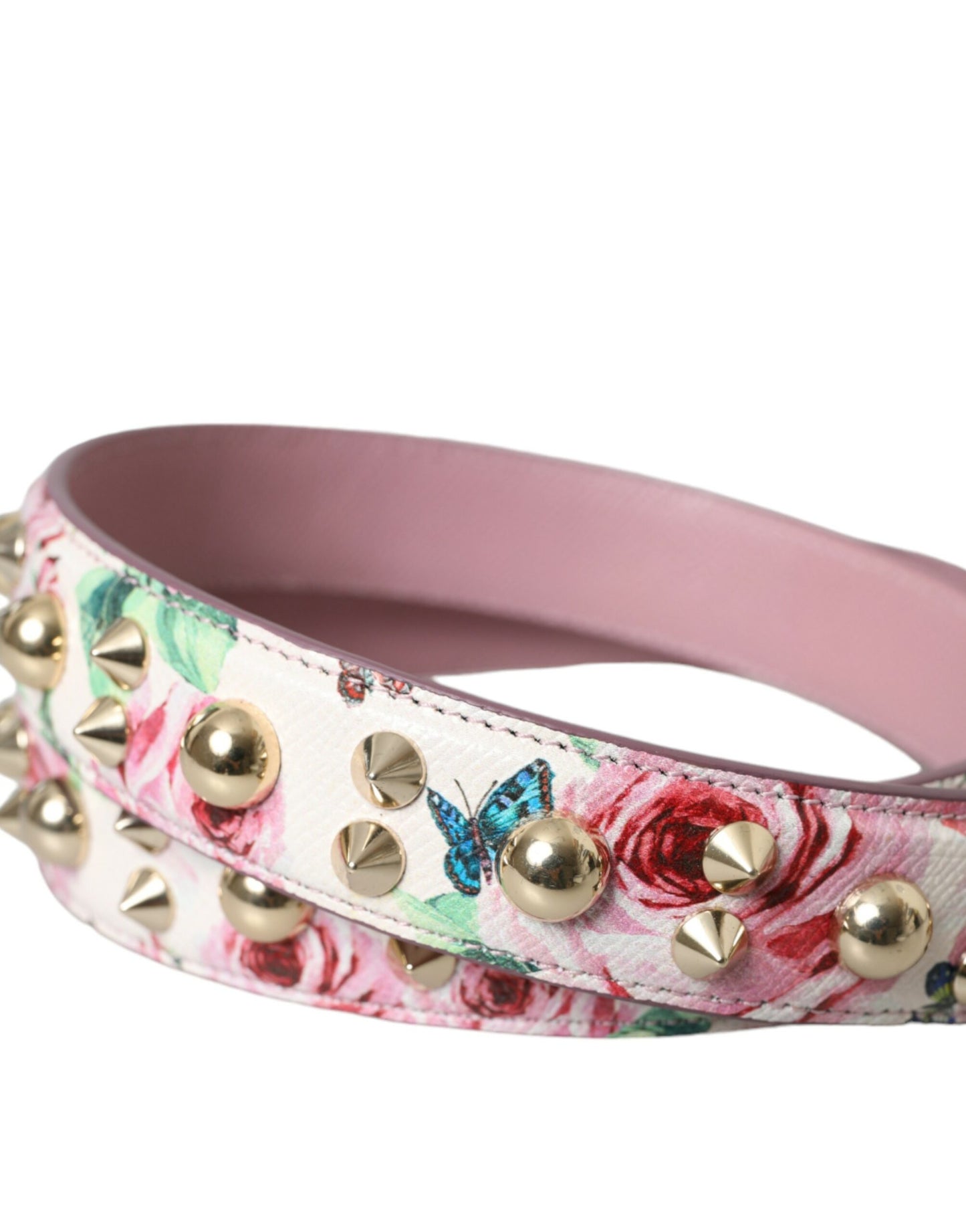 Dolce & Gabbana Borsa a tracolla con accessorio floreale rosa