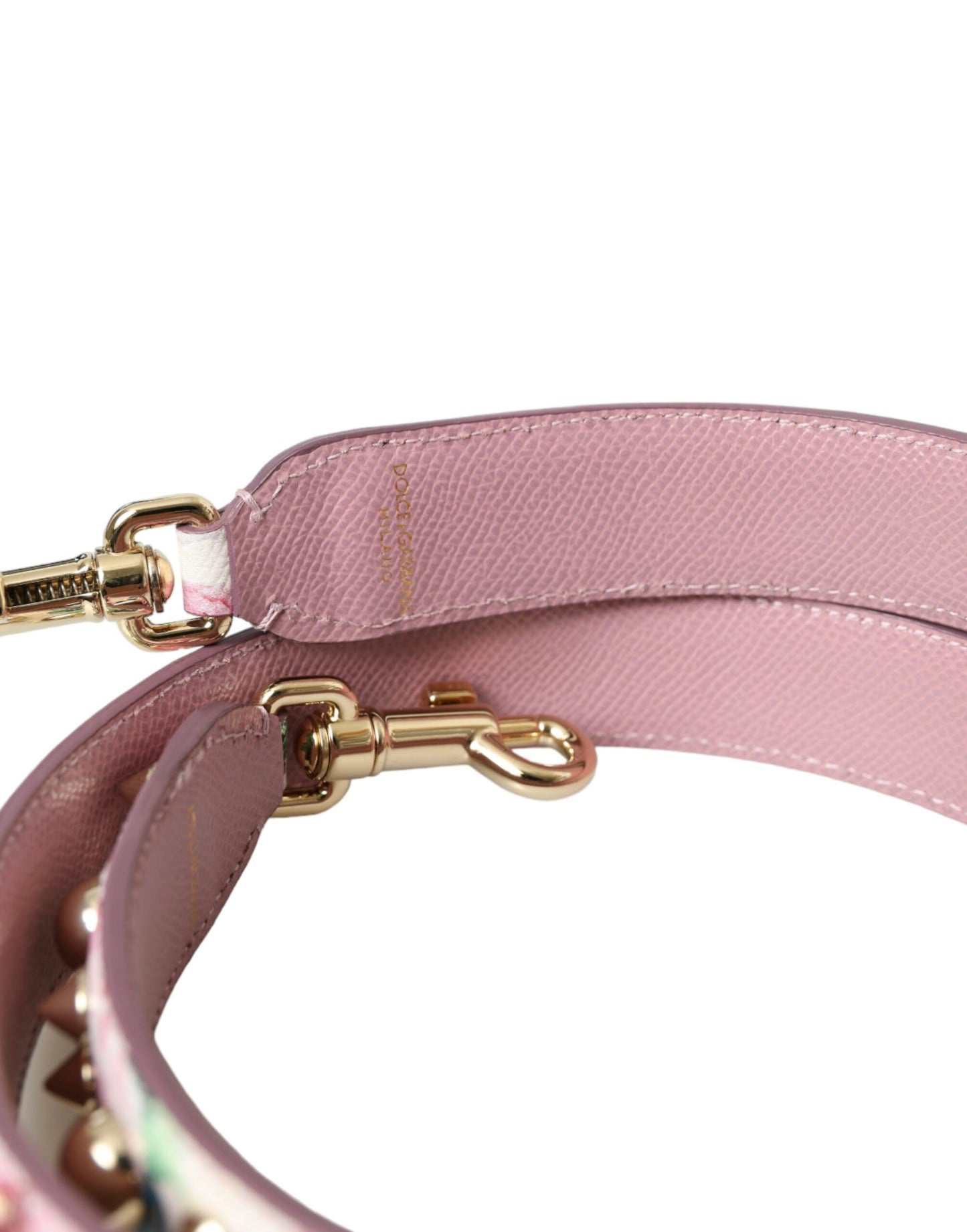 Dolce & Gabbana Borsa a tracolla con accessorio floreale rosa