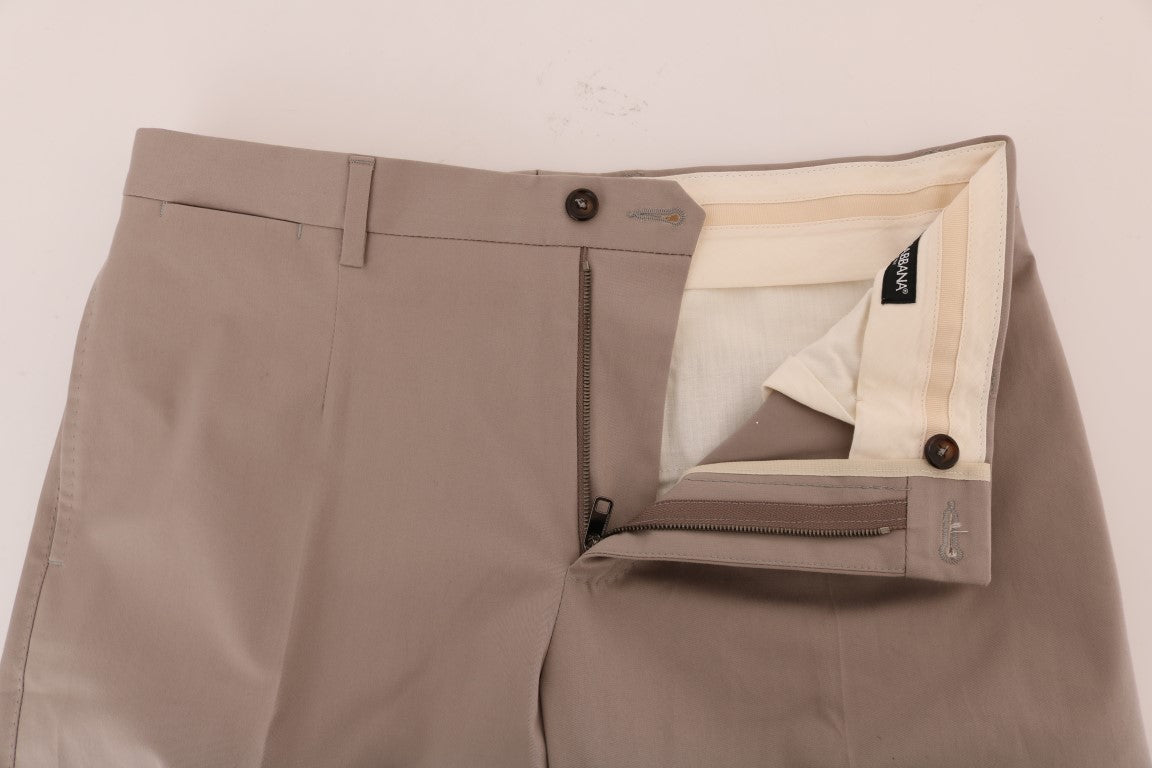 Pantaloni casual chino beige chic Dolce & Gabbana