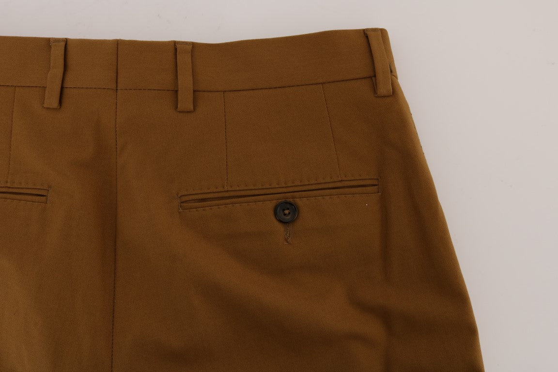 Pantaloni formali eleganti marroni da uomo di Dolce & Gabbana