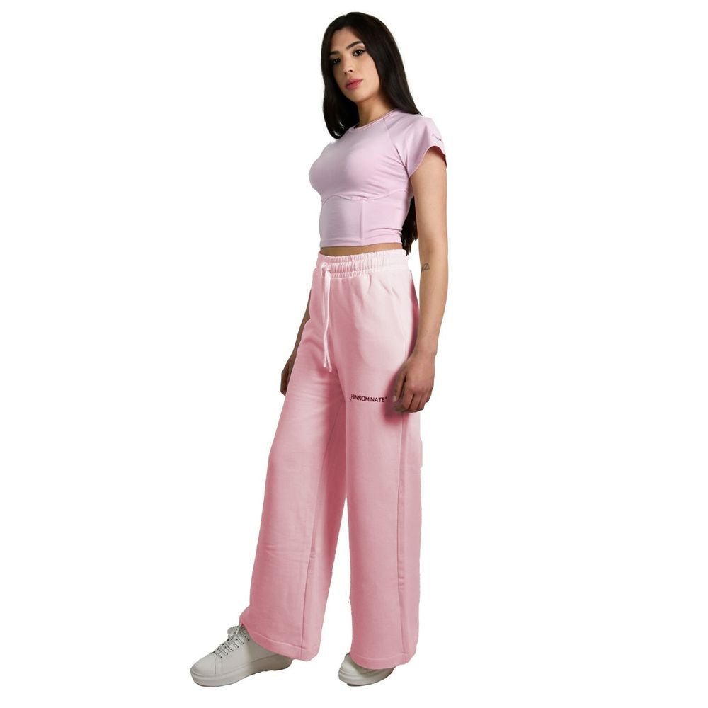 Pantaloni palazzo Hinnominate Chic rosa con coulisse
