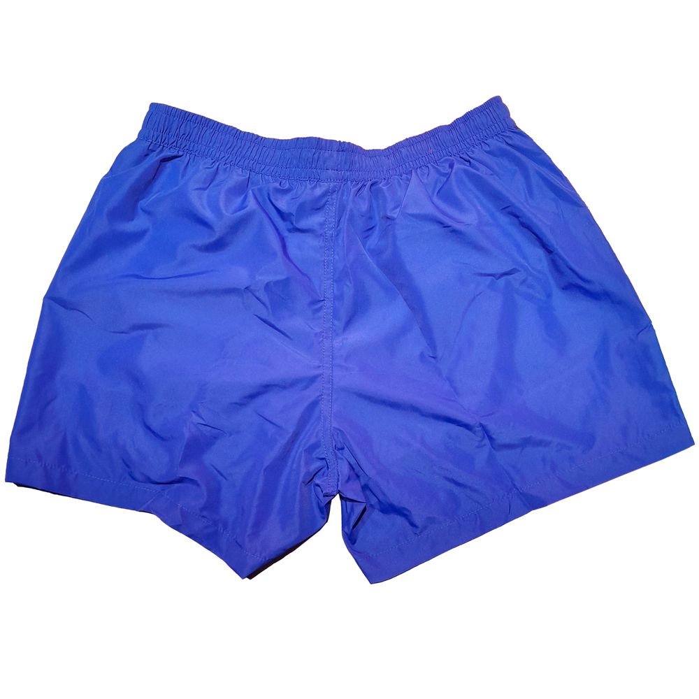 Pantaloncini da bagno da uomo in poliestere blu La Martina
