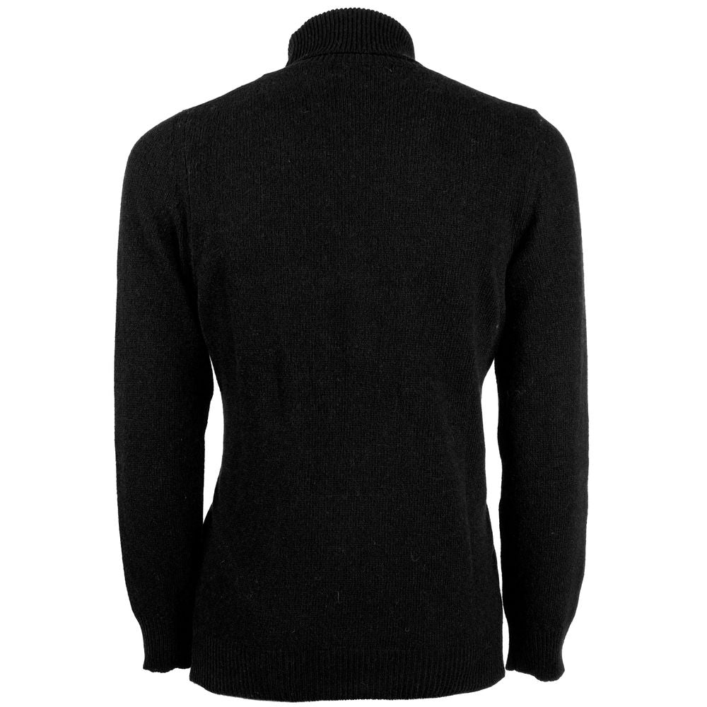 Maglione da uomo in cashmere nero Emilio Romanelli