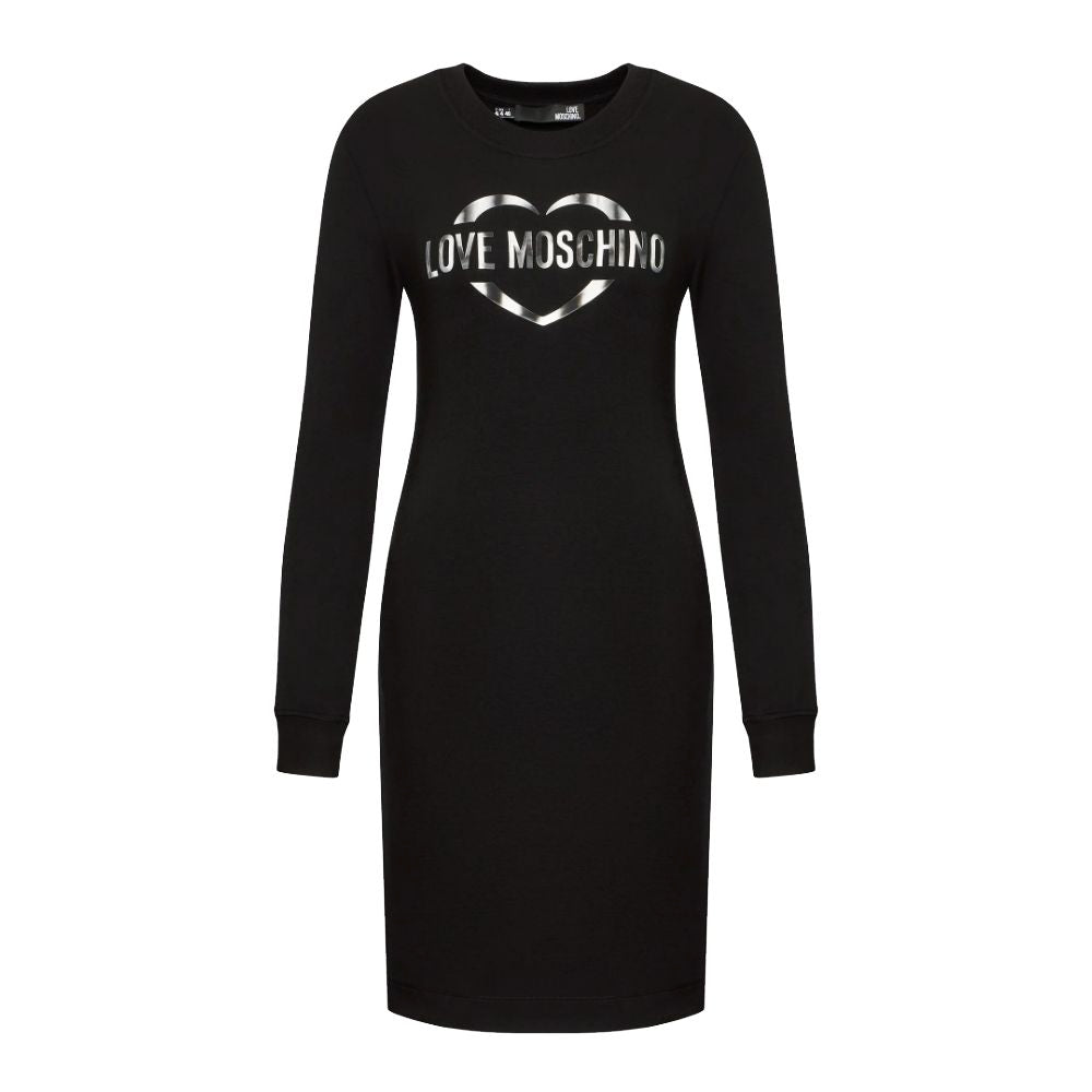 Abito Love Moschino Chic in misto cotone con logo
