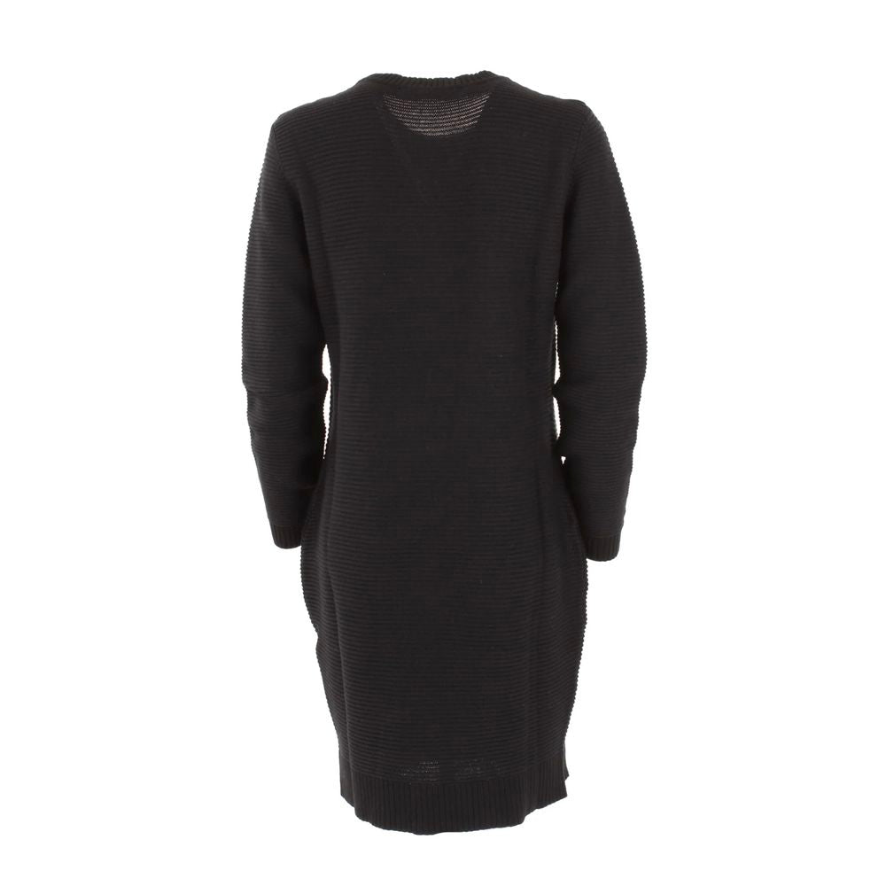 Abito Love Moschino Chic in maglia di misto lana con motivo a cuori