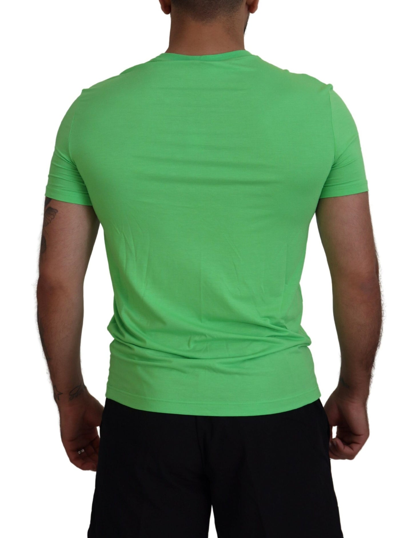 T-shirt girocollo a maniche corte in modal verde Dsquared²