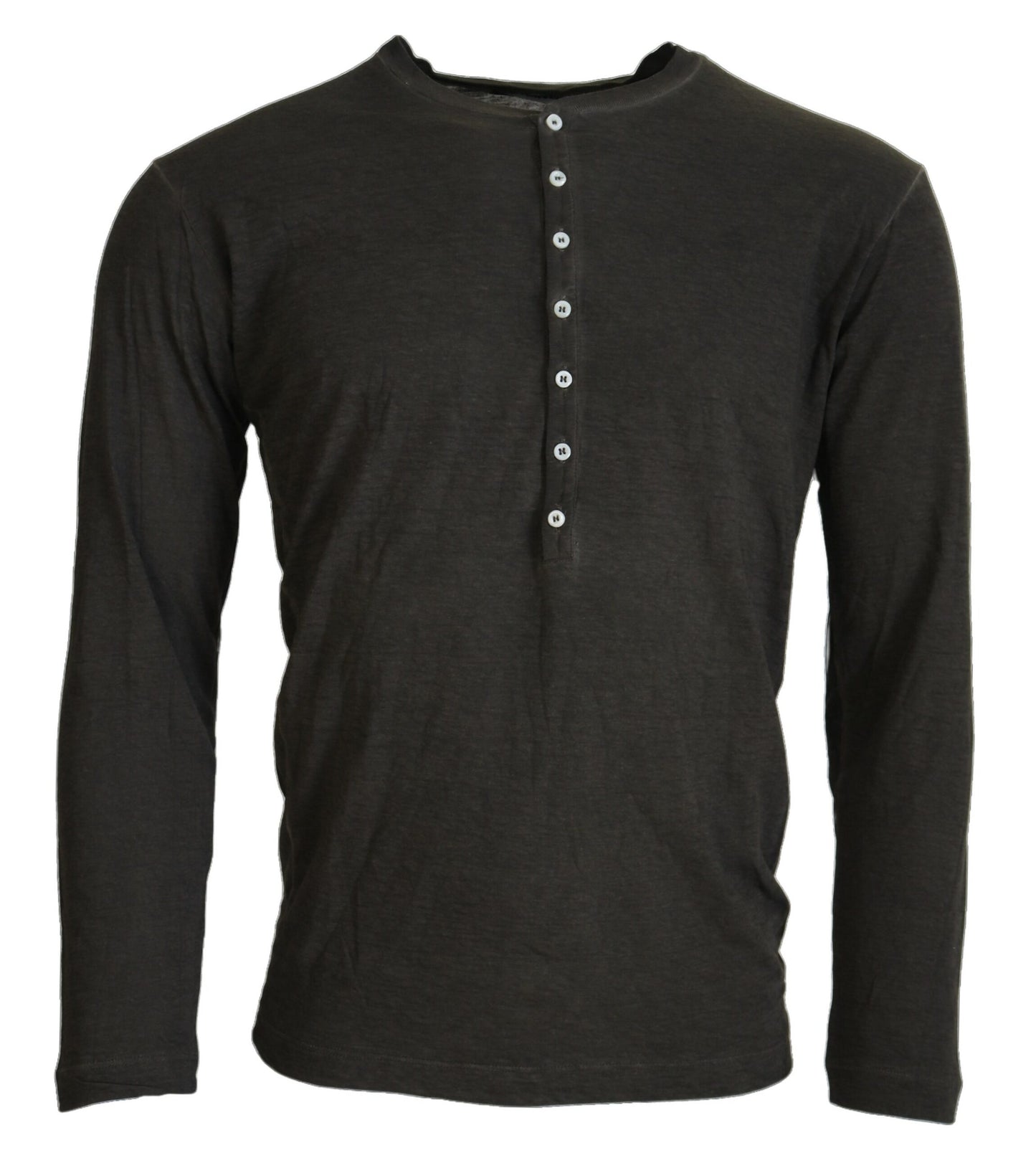 Maglione pullover a maniche lunghe in cotone e lino grigio Dsquared²