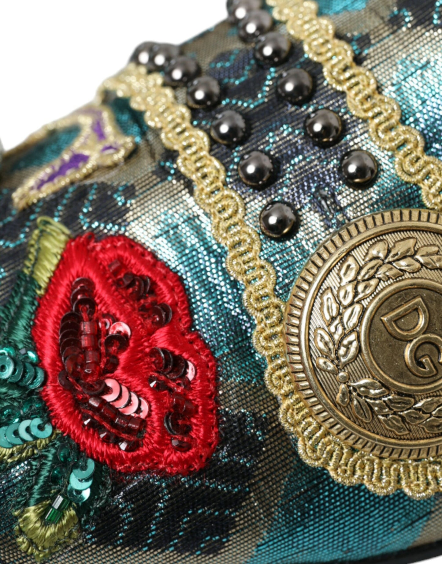 Dolce & Gabbana Mocassini con decorazioni jacquard multicolor