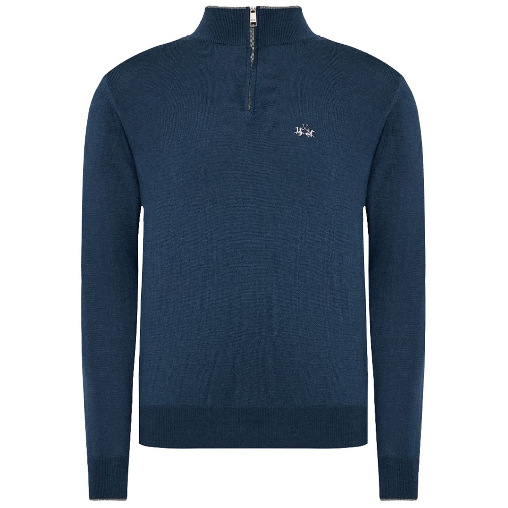 Maglione acrilico blu La Martina