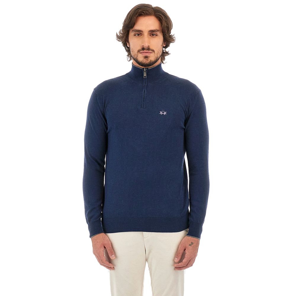 Maglione acrilico blu La Martina