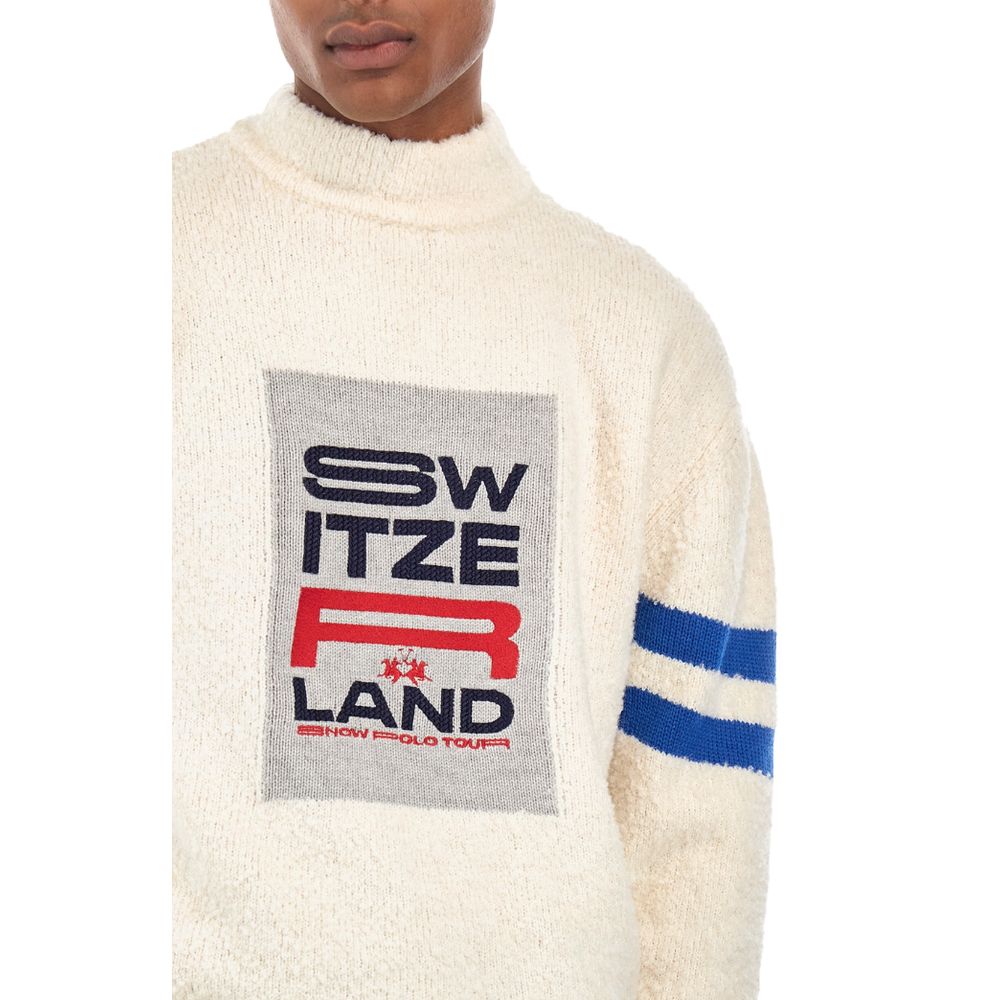 Maglione in poliammide bianco La Martina