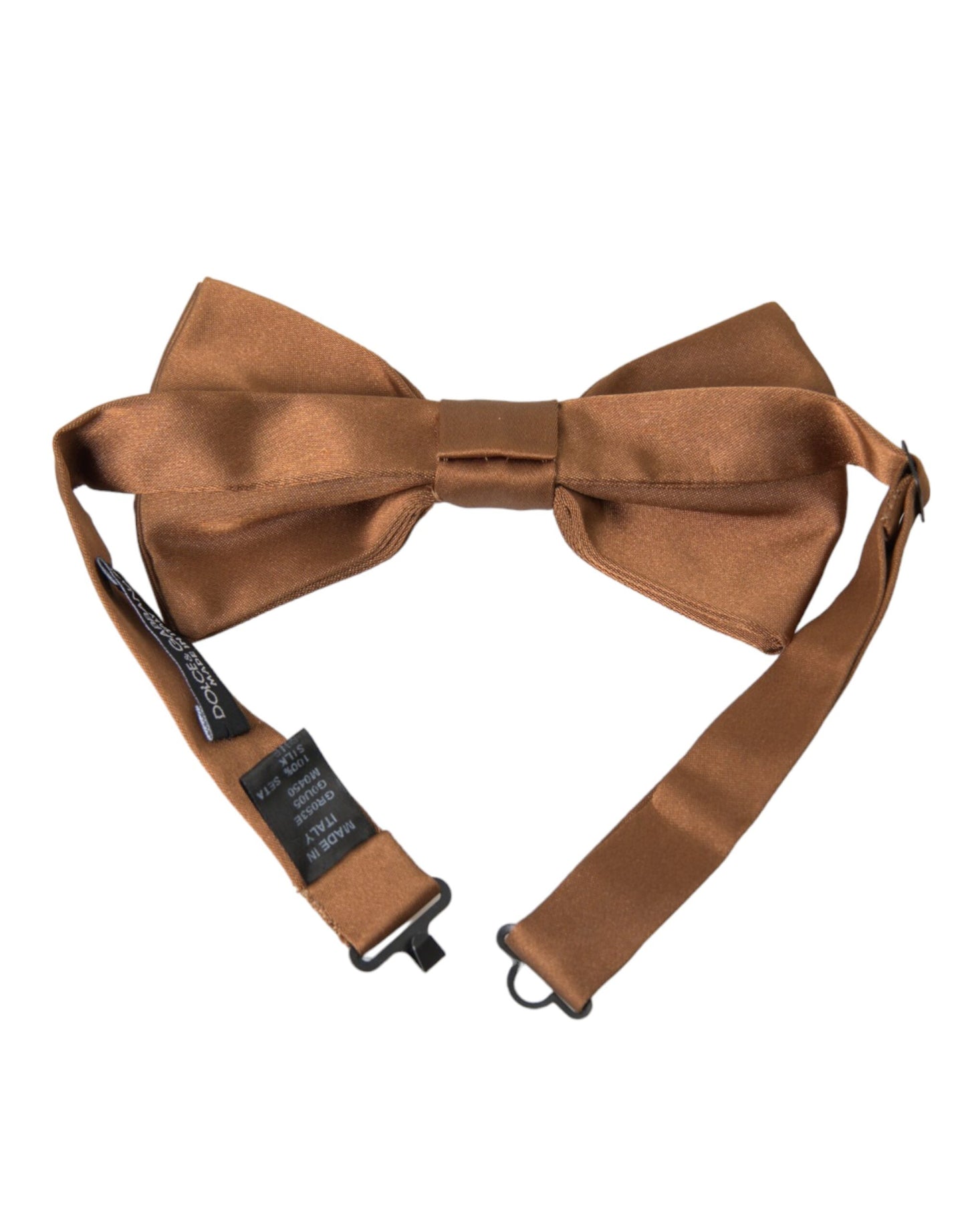 Papillon regolabile da uomo Dolce & Gabbana in seta marrone