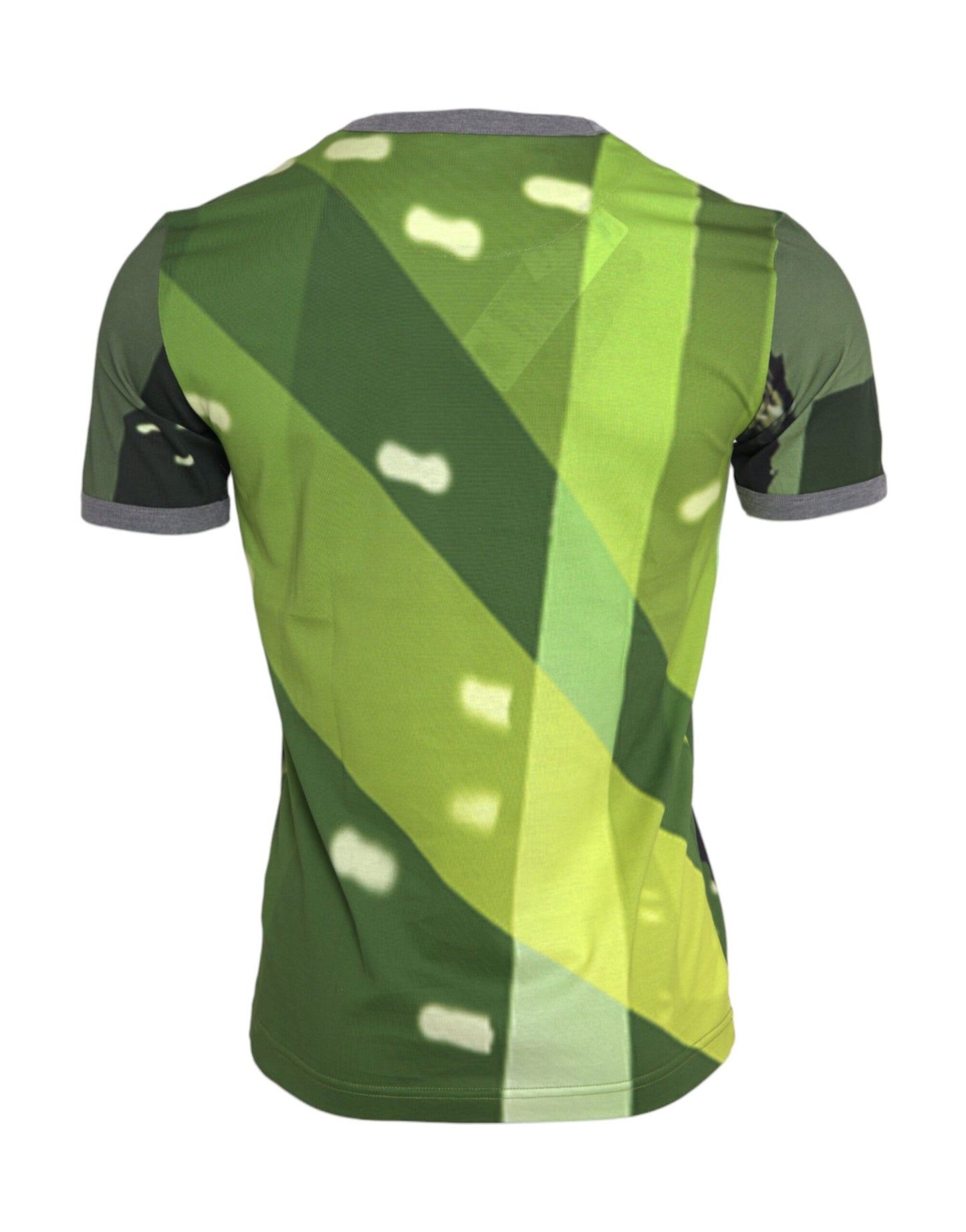 Dolce & Gabbana T-shirt a maniche corte in cotone con stampa Gorilla verde