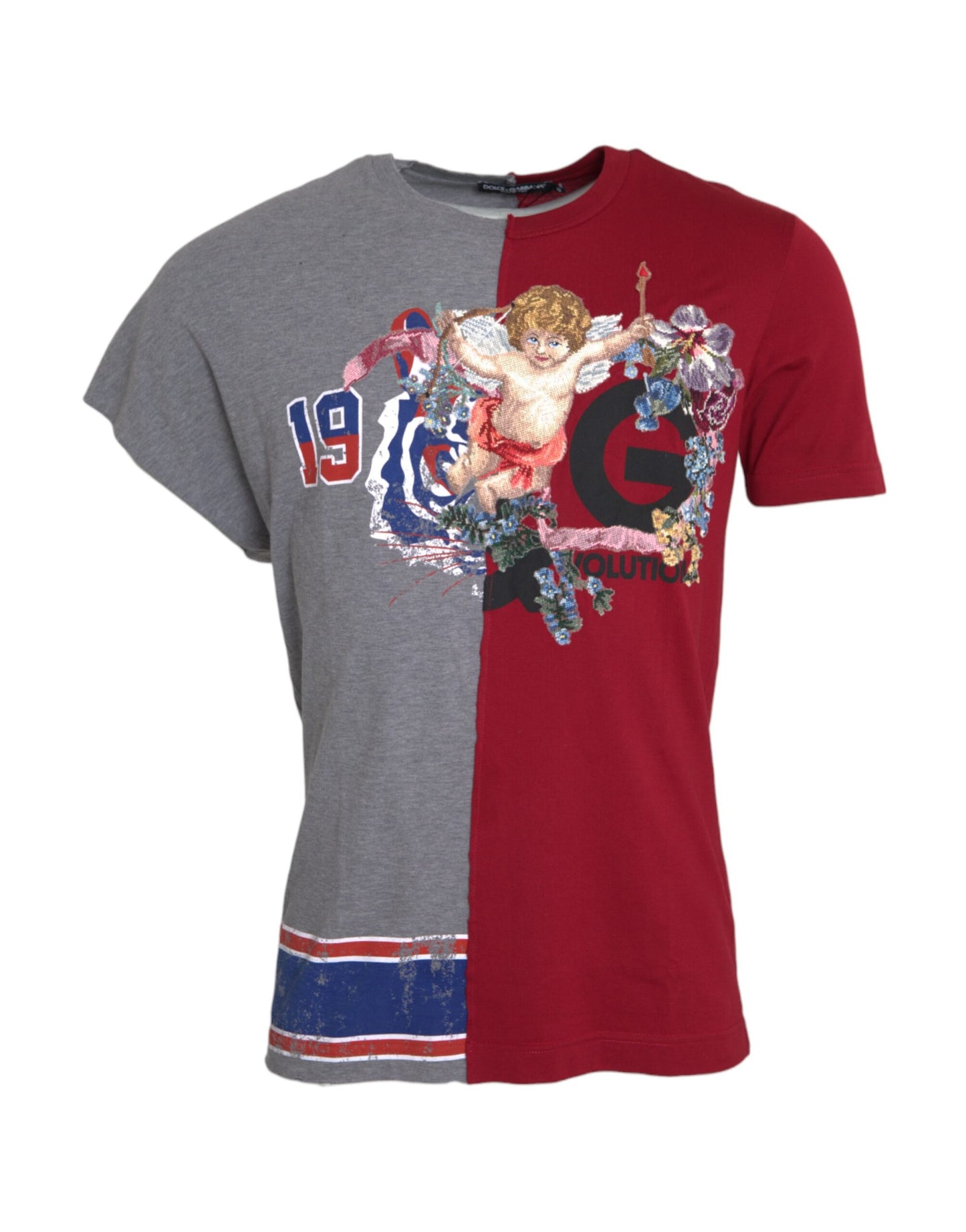 Dolce & Gabbana T-shirt a maniche corte con grafica multicolore