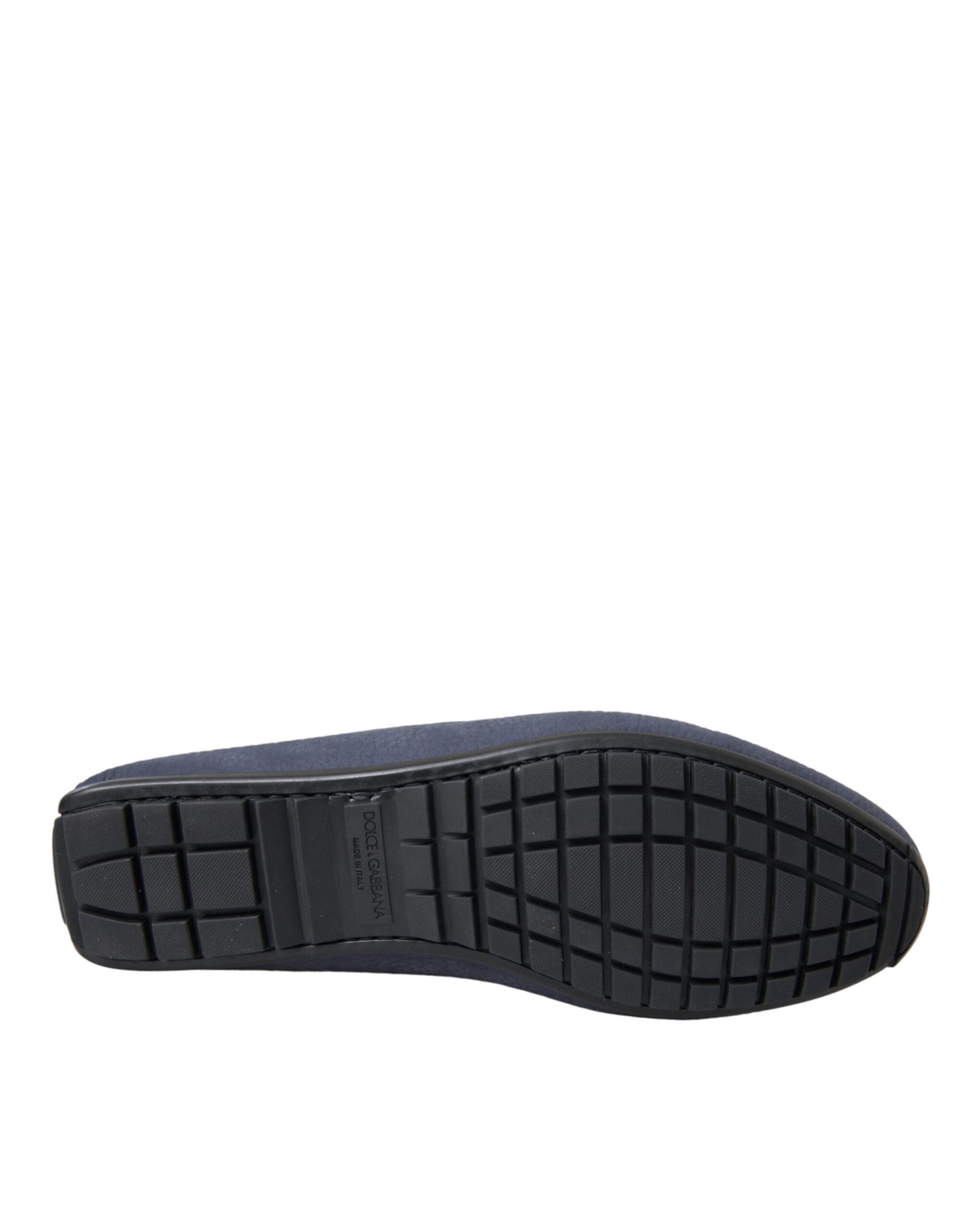 Dolce & Gabbana Scarpe Mocassino Slip On in Pelle di Vitello Blu