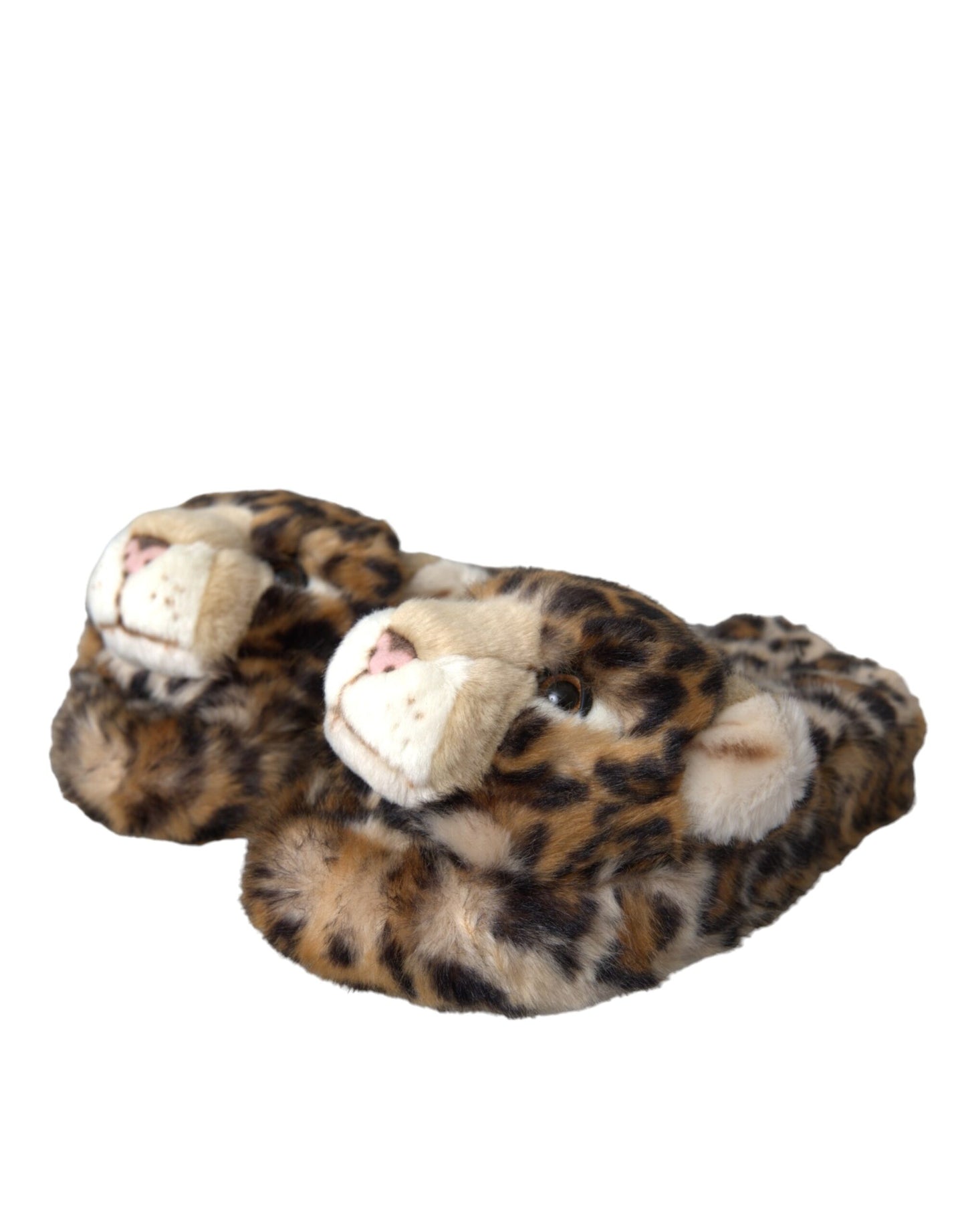 Dolce & Gabbana Brown Tiger Pantofole Sandali Scarpe basse