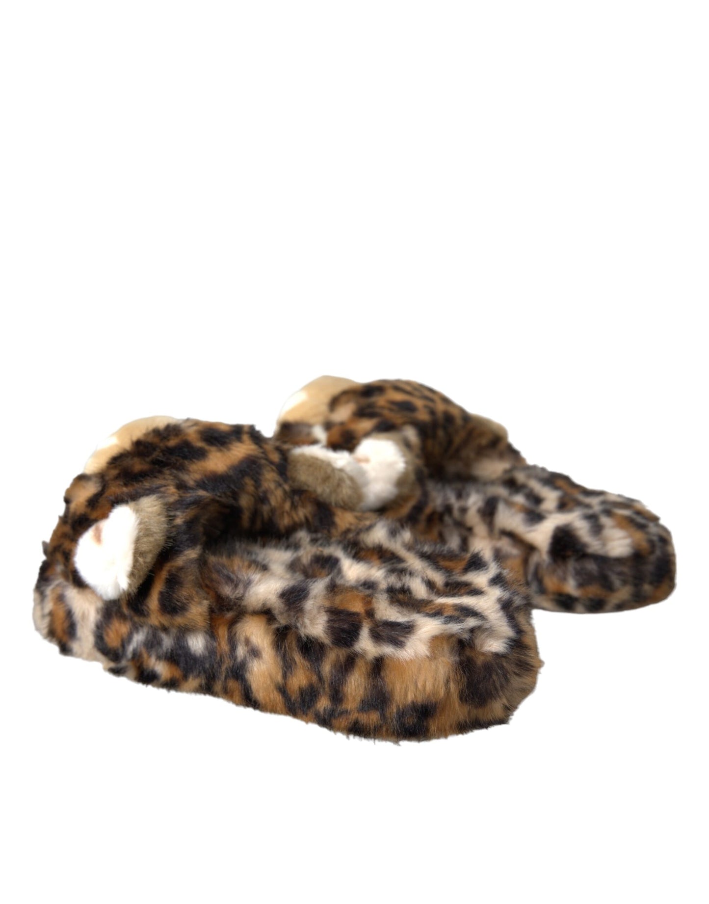 Dolce & Gabbana Brown Tiger Pantofole Sandali Scarpe basse
