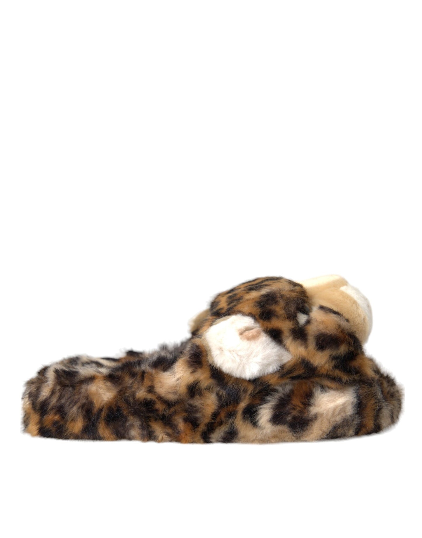 Dolce & Gabbana Brown Tiger Pantofole Sandali Scarpe basse