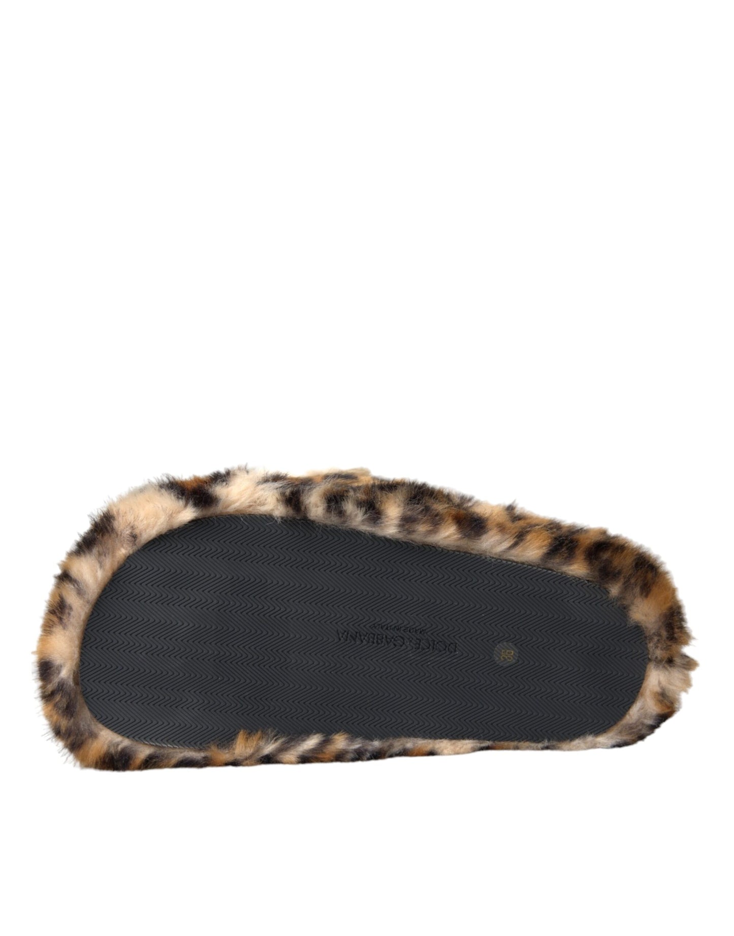 Dolce & Gabbana Brown Tiger Pantofole Sandali Scarpe basse