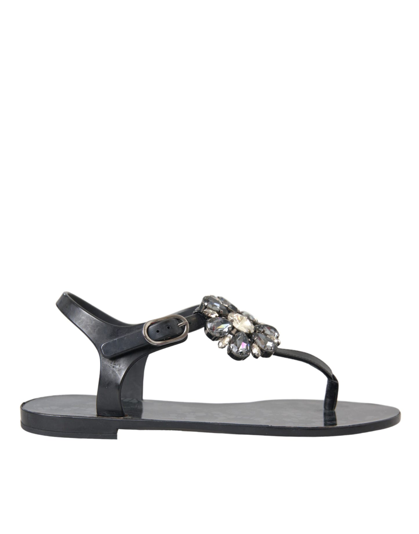Dolce & Gabbana Sandali infradito con cristalli neri
