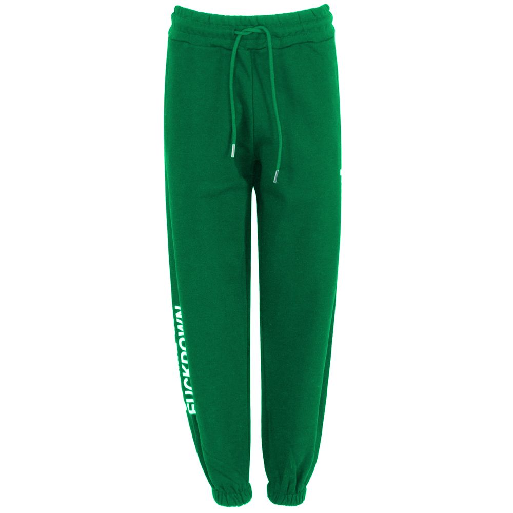 Jeans e pantaloni in cotone verde Comme Des Fuckdown