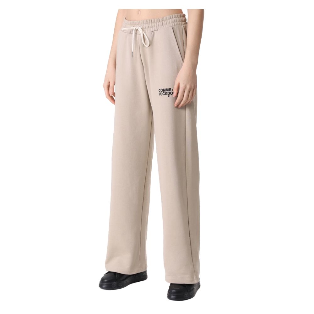 Jeans e pantaloni in cotone beige Comme Des Fuckdown