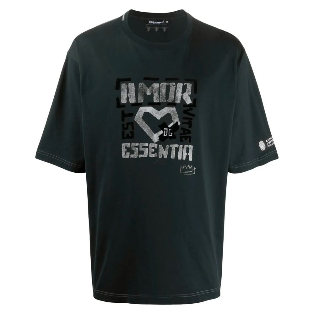 T-shirt Dolce & Gabbana in cotone nero