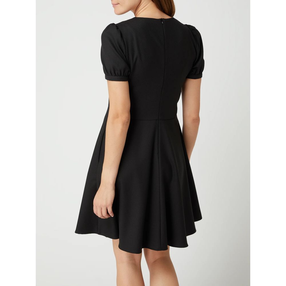 Love Moschino Elegante abito nero con dettagli in strass