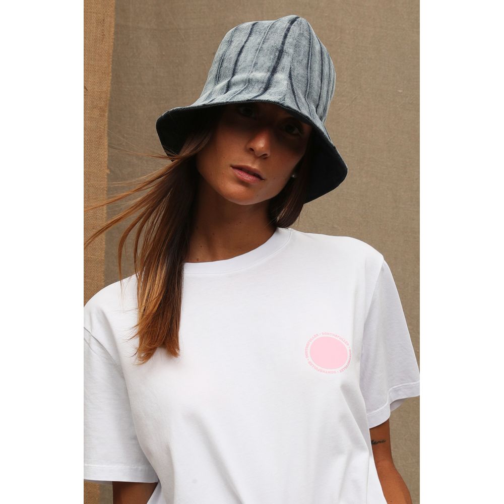 T-shirt da donna in cotone bianco Don The Fuller