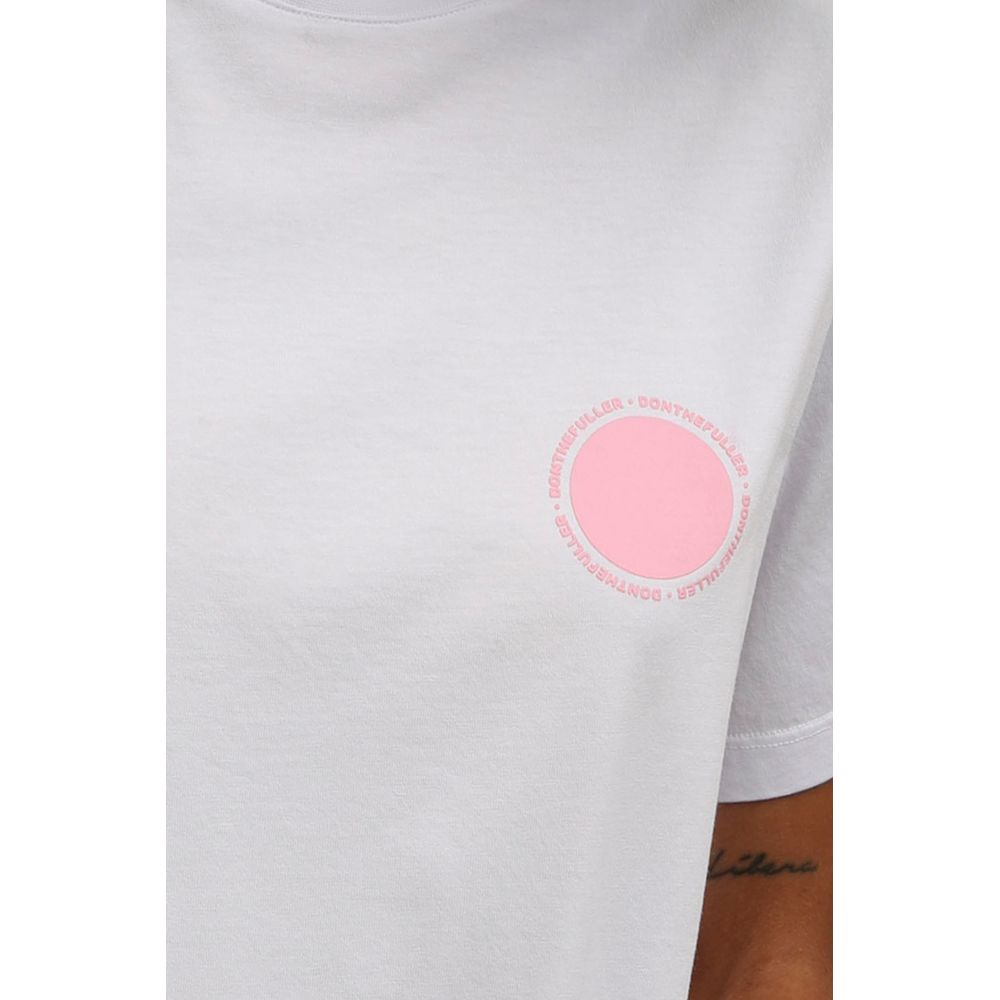 T-shirt da donna in cotone bianco Don The Fuller
