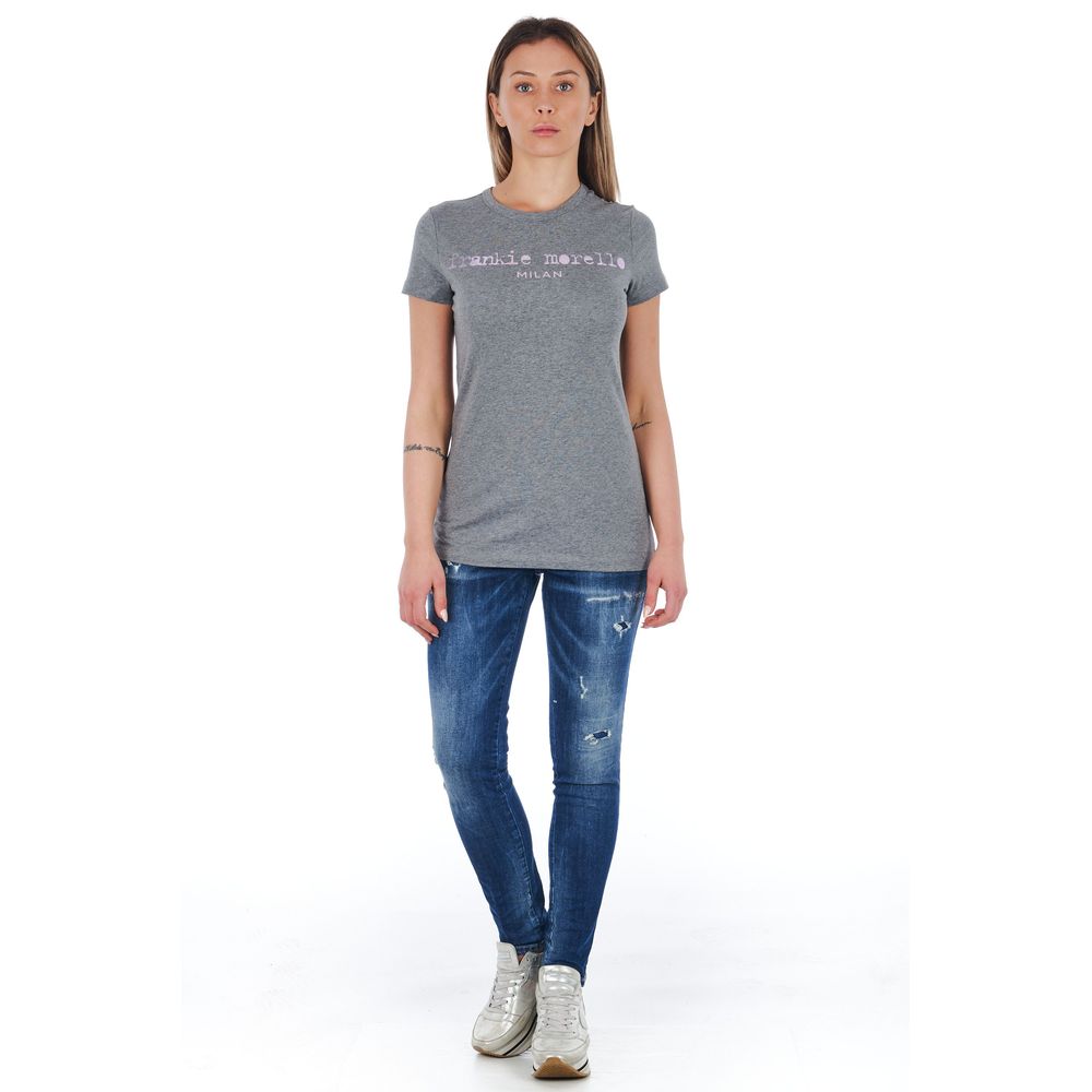Frankie Morello Jeans skinny da donna in cotone blu