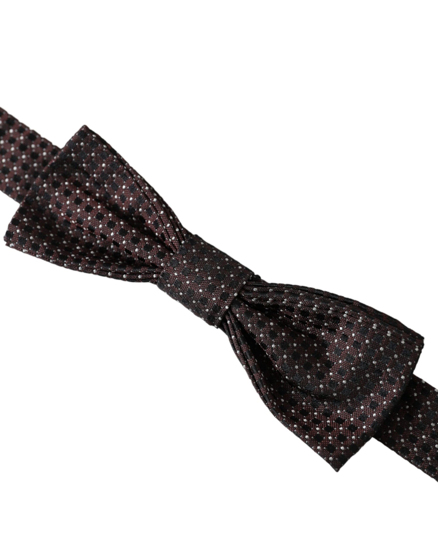 Dolce & Gabbana Papillon Papillon da uomo con collo regolabile in seta fantasia marrone