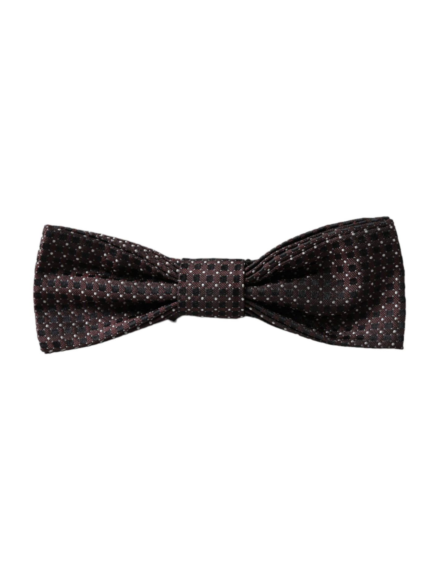 Dolce & Gabbana Papillon Papillon da uomo con collo regolabile in seta fantasia marrone