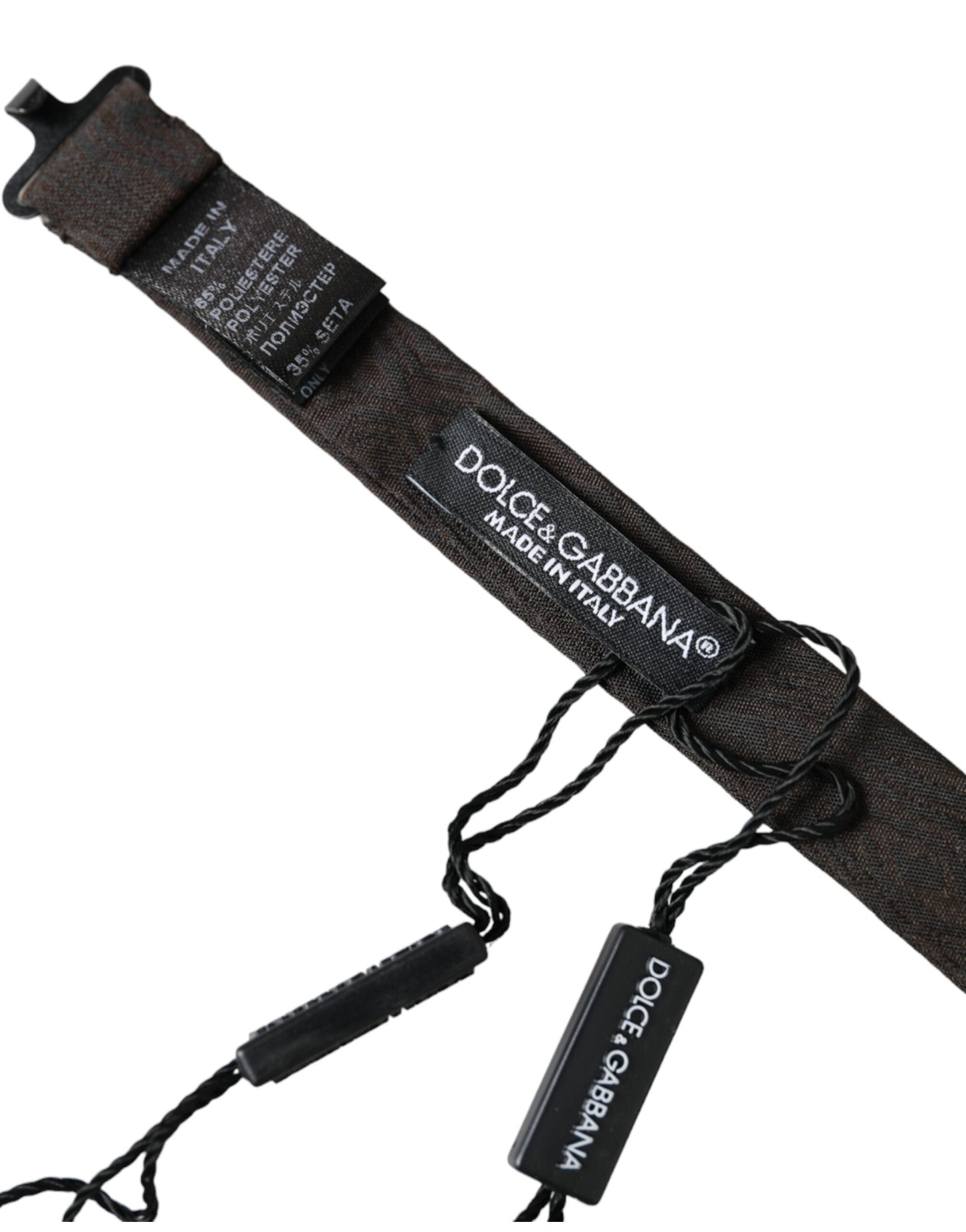 Papillon regolabile da uomo Dolce & Gabbana in seta nera