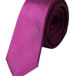 Cravatta regolabile da uomo Dolce & Gabbana in raso di seta viola tinta unita