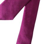 Cravatta regolabile da uomo Dolce & Gabbana in raso di seta viola tinta unita