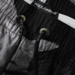 Dolce & Gabbana Multicolor Camouflage DG Logo Beachwear Shorts Costumi da bagno