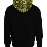 Dolce & Gabbana Felpa con cappuccio in cotone con logo nero