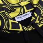 Dolce & Gabbana Felpa con cappuccio in cotone con logo nero