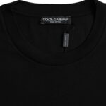 Dolce & Gabbana T-shirt girocollo a maniche corte in cotone nero