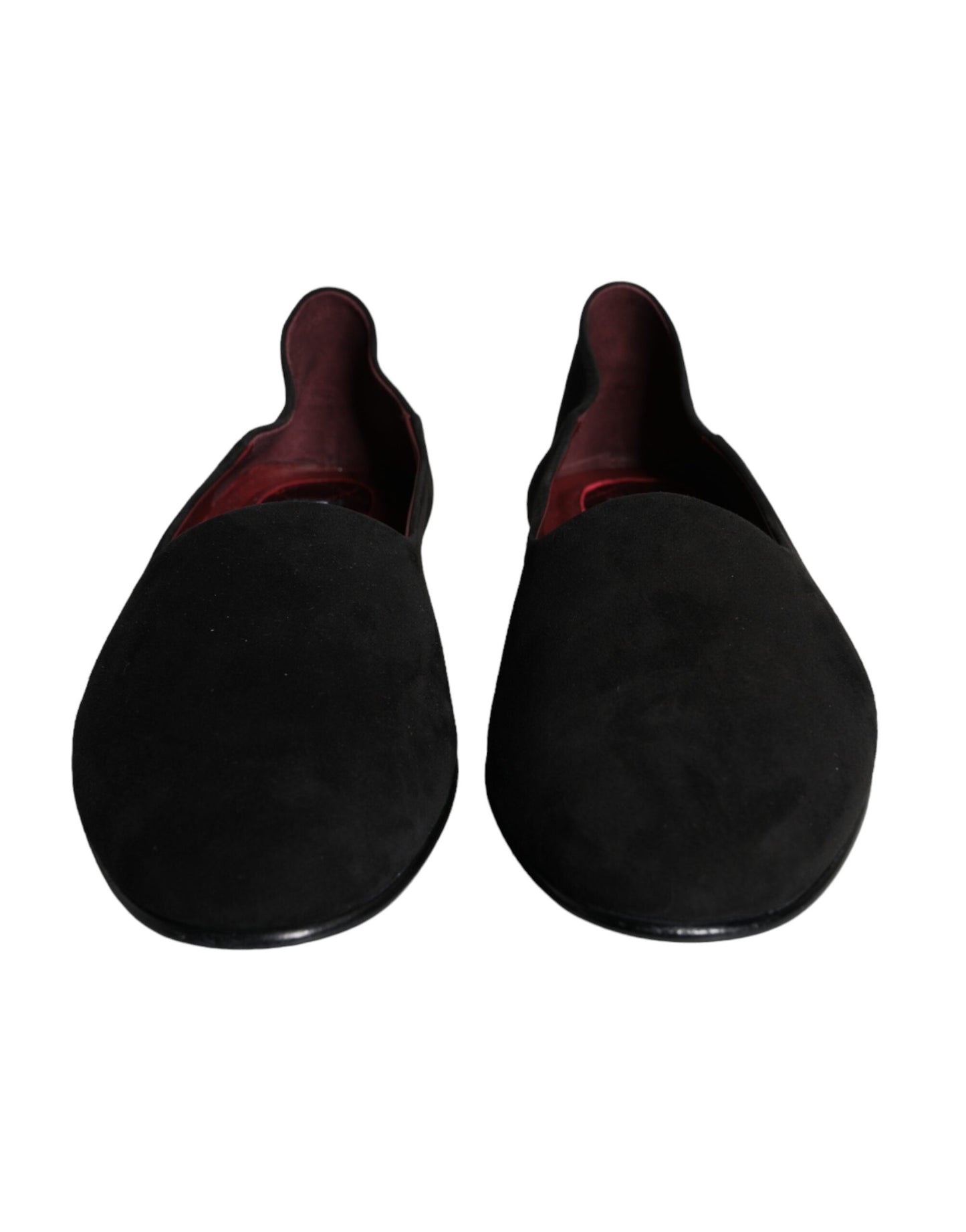 Dolce & Gabbana Mocassini in pelle scamosciata nera Scarpe formali slip-on