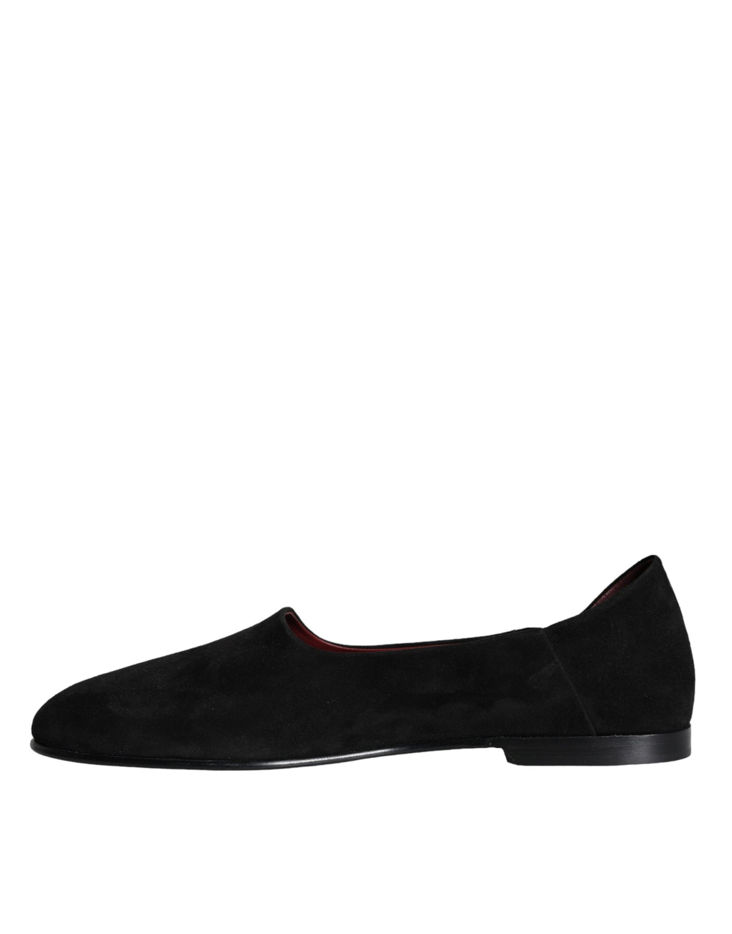Dolce & Gabbana Mocassini in pelle scamosciata nera Scarpe formali slip-on