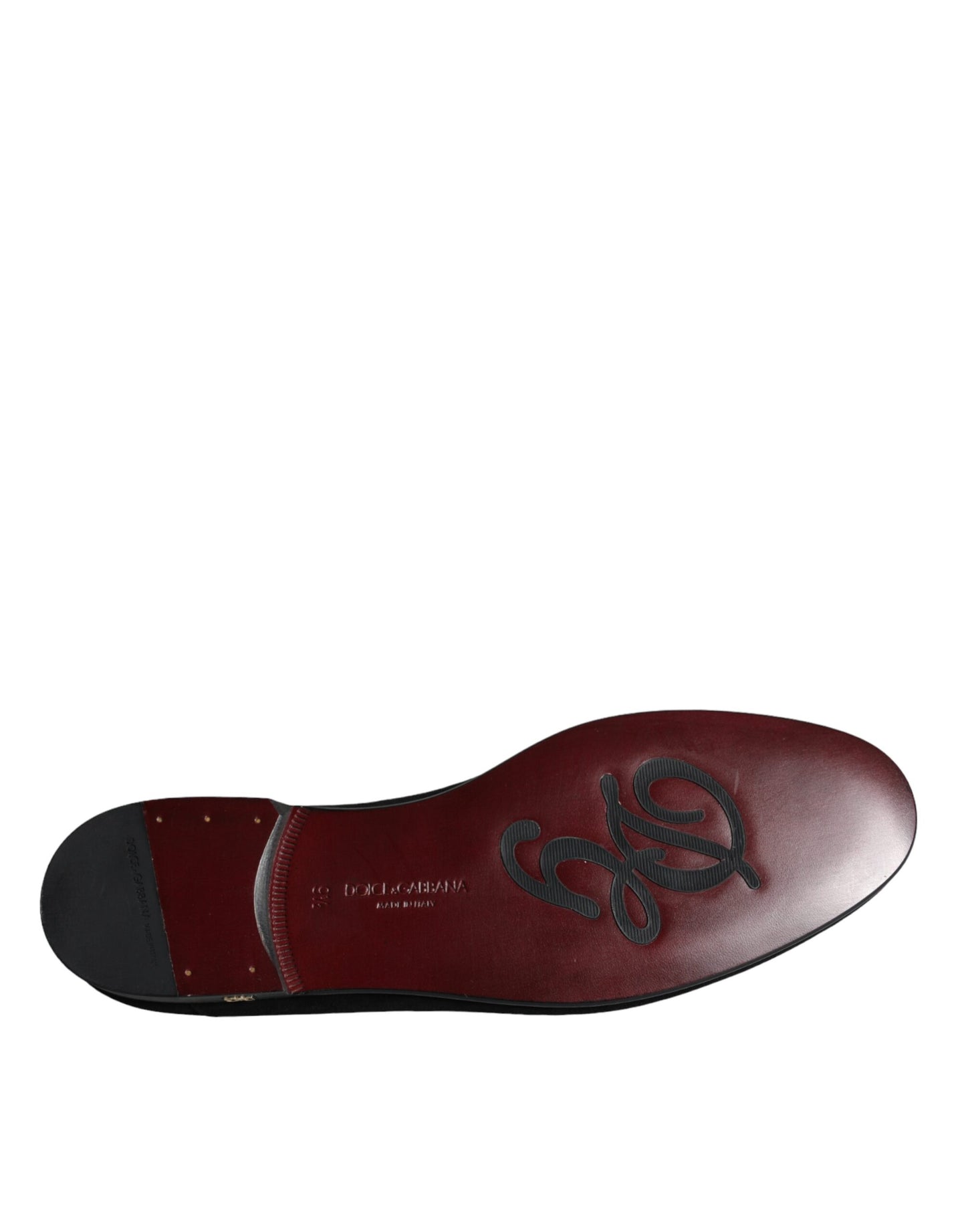 Dolce & Gabbana Mocassini in pelle scamosciata nera Scarpe formali slip-on